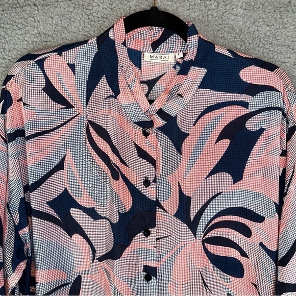 Masai Clothing Multicolor IDEQA Button Up Blouse - Picture 2 of 13